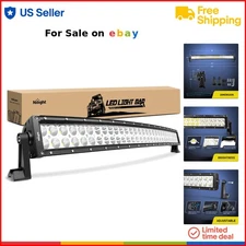 LED Light Bar 32 Inch 180W Flood Spot Combo Off Road Waterproof SUV Boat