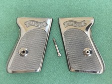 Original Factory Walther Model PPK Black Grips w/ Screw - Made in Germany - Nice