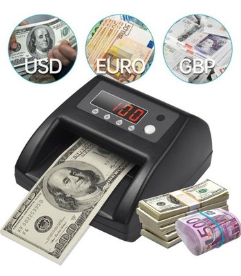 New BISOFICE  Model NX-125 Mini UV Counterfeit Bill Detector Euro/USD/GBP, Box