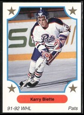 1991-92 7th Inning Sketch WHL #227 Karry Biette