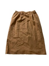 Pendleton Petite Wool Skirt Size 8 Tan Camel 100 Virgin Wool Made in USA