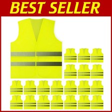 High Visibility Yellow Safety Vests 20 Pack