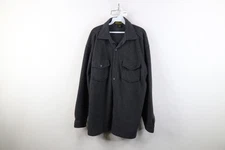 Vintage 90s Y2K Streetwear Mens Large Faded Fleece Button Shirt Jacket Jac Shirt
