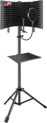 Professional Studio Recording Microphone Isolation Shield AO-504 With Stand