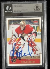 Ray Emery Signed 2006-07 Fleer #140 Ottawa Senators BAS Autographed Card