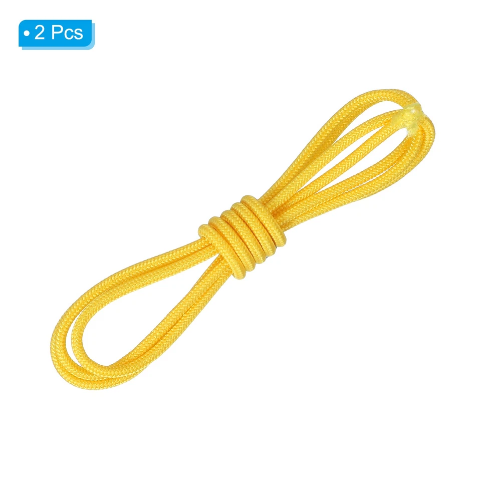 2件装射箭D环绳2英尺,弓D环绳释放材料,黄色 — 第 3/4 张图片