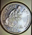 1885 SEATED LIBERTY DIME PL PRCAM BEUTIFULL SEE PHOTOS FOR DOUBLE "18" ON DATE