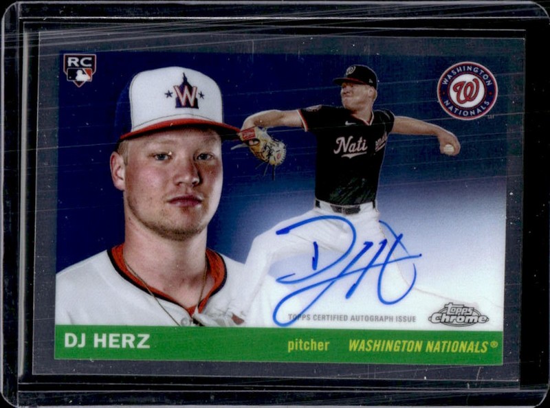 2025 Topps Chrome Platinum DJ Herz Auto Autograph RC Rookie #CPA-DH Nationals