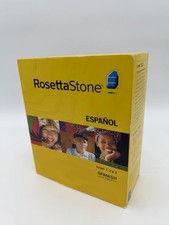 ROSETTA STONE ESPANOL Level 1, 2  3 Spanish Interactive Software CD's Version 3