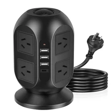 NNETM 12-in-1 Tower Power Strip with USB