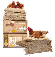 10-Pack Premium 13"x13" Laying Hen Nesting Pads, USA Grown