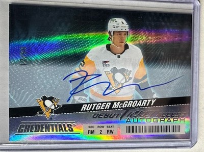 2024-25 Credentials Debut Ticket Access Horizontal /99 #112 Rutger McGroarty