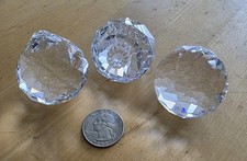 3 Beautiful Rainbow Swarovski Crystals 40mm Vintage Suncatcher 
