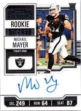 2023 Panini Contenders - Rookie Ticket Michael Mayer #187 (AU, RC)