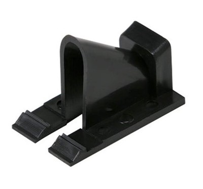 (x 1000) Steren Vinyl Siding Clip RG6 Vertical Black - UV Protection