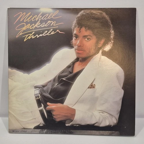 Michael Jackson "Thriller" Music Album Record Vintage 1982 CBS EPIC