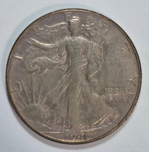 1946 P WALKING LIBERTY SILVER HALF DOLLAR - XF  -0312-1