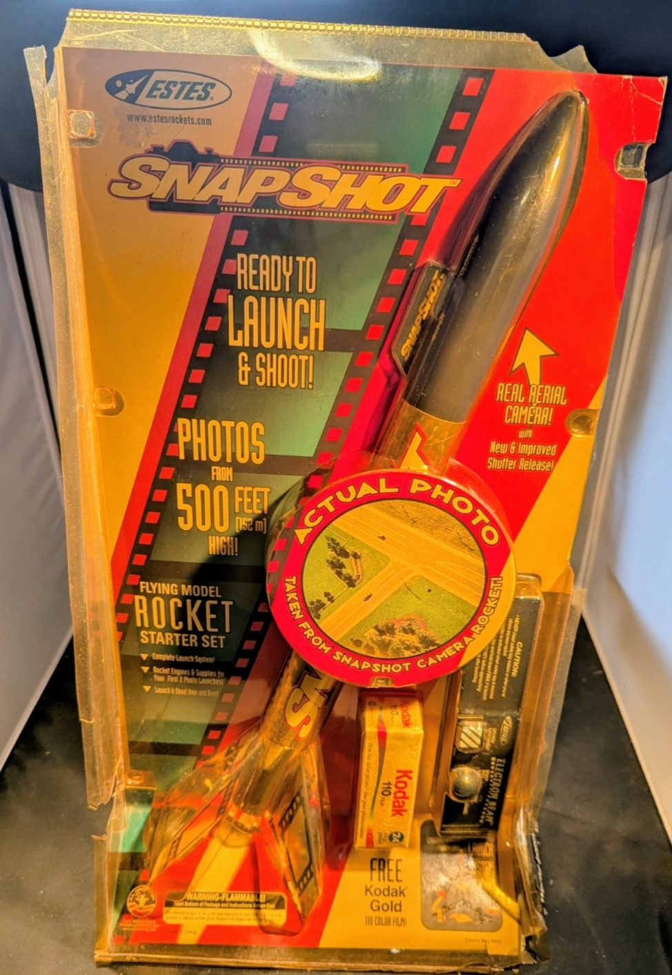 Rocketry Engine Model ESTES Snapshot Aerial Camera Model Rocket Start Set #1848 Vintage NEW ...