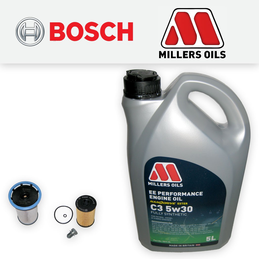 SERVICE KIT SKODA OCTAVIA (5E) 1.6 TDI OIL FUEL FILTERS SUMP PLUG +OIL 2012-2020