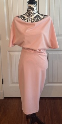 Alexia Admore Pink Crepe Knee Length Dress Size M