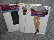 Hanes Silk Reflections Pantyhose Womens EF Houndstooth Barely There Control Top