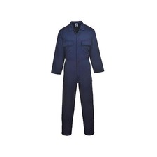 S999NARS Portwest Euro Work Polycotton Coverall Navy Small NEW