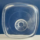 Vintage Pyrex Square A 7 C GLASS Casserole LID ONLY with handle