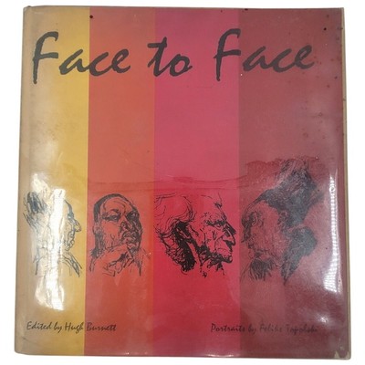 Face to Face Portraits by Feliks Topolski by Hugh Burnett '64 Hardcover Art Book