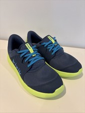 Kizik Shoes Kids 7Y Anaheim Hands Free Sneakers Blue Green Slip On Low Top