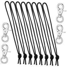  2 Sets Snowboard Leash Cord Clip Snowboard Binding Hardware Safety Body Board 