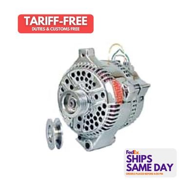 Powermaster 177711, One Fits Ford 3G 140 Amp Alterntr Chrome 1-Wire Performance - Picture 1 of 10