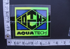 Gotcha Aqua Tech Surf Neon Green Blue 80s Clothing V70c Vintage Surfing Sticker Gotcha Aqua Tech Surf Neon Green Blue 80s Clothing V70c Vintage Surfing Sticker