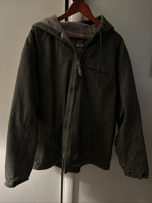 Vintage CE Schmidt Work Wear Hunter Green Hooded Jacket Size 2X