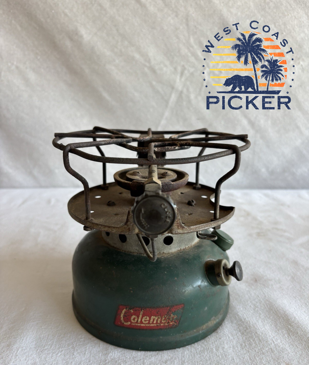 Vtg 1950s Coleman Single Burner Camp Stove 2/55 Model 500A