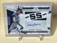 2023 National Treasures Robert Moore Die-Cut Sticker 49/99 Milwaukee Brewers