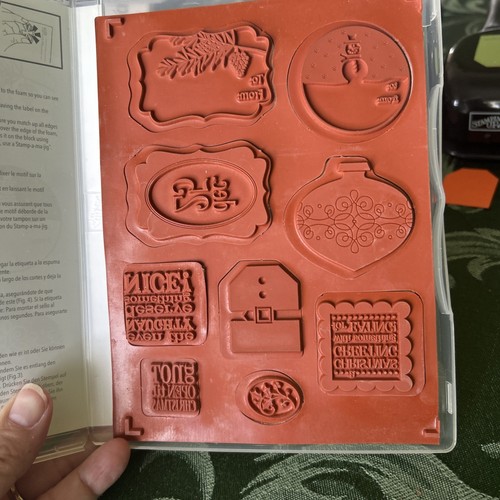 Stampin’ Up! TAGS TIL CHRISTMAS Stamp Set & 4 Matching Whale Tail Punches - Picture 2 of 6
