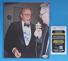 AHMET ERTEGUN ONE OF A KIND SIGNED 8" X 10" PHOTO WITH JSA COA Atlantic Records