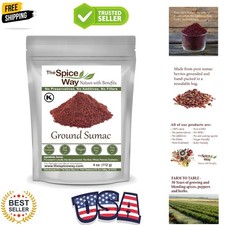 Pure 100 Ground Sumac Spice, No Salt, no GMO, no Irradiation, Sumac Seasonin...