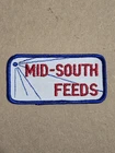 Vintage Mid-south Feeds Patch Hat Jacket Agricultural Farming Ranch AG