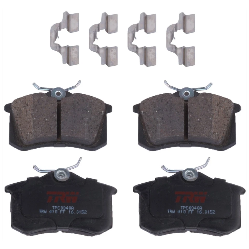 KIT TRW-062924-234 Juego de 2 Ruedas Traseras Disco Freno y Pastillas para Audi A4 01-04 Foto 3 de 4