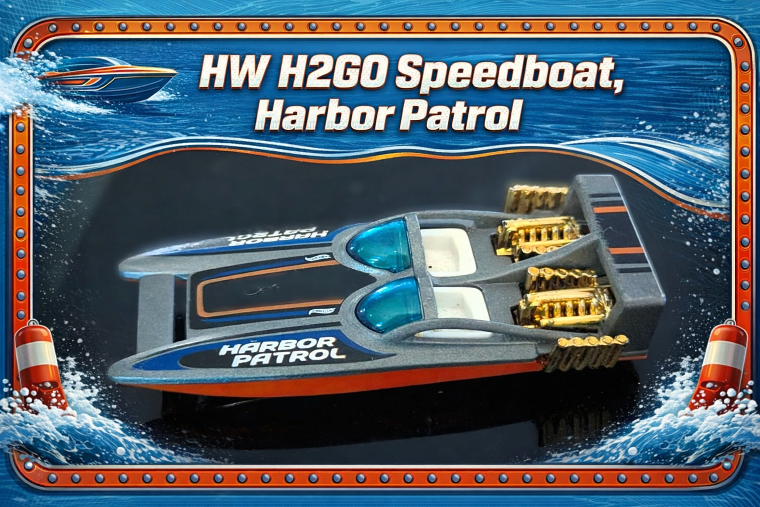 🚤 Hot Wheels H2GO Speedboat — Harbor Patrol from 2011