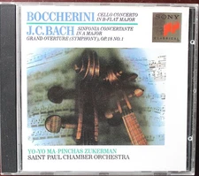 Boccherini: Cello Concerto; J.C. Bach: Sinfonia Concertante - CD, YO-YO MA