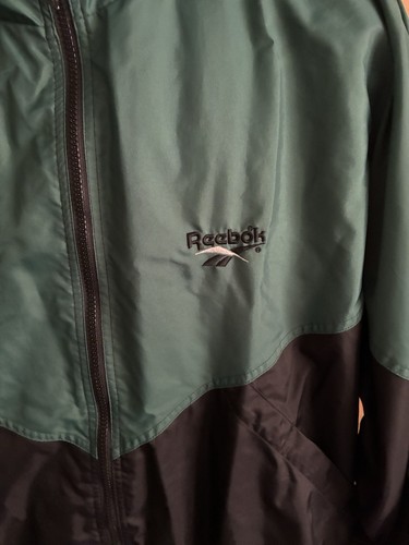 Vtg. 90s Reebok Men’s XL Classic Logo Colorblock Full Zip Windbreaker Jacket - Picture 3 of 10