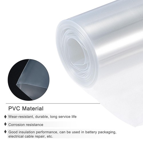 Battery Wrap 23mm Flat 10ft PVC Heat Shrink Tube Wraps Clear - Picture 3 of 5