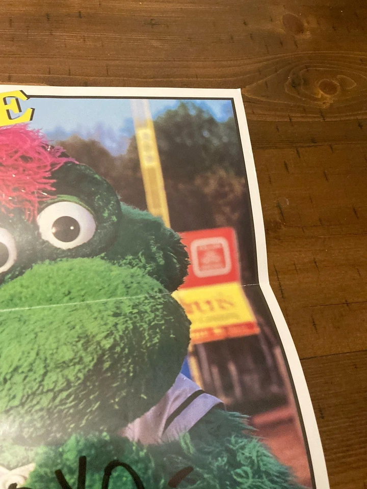 Bowie Baysox Louie Mascot Poster Autographed Rare Baseball Orioles MILB - Image 4 of 4