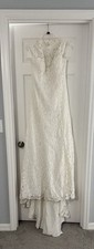David's Bridal Ivory Wedding Dress Size 12 No Alterations