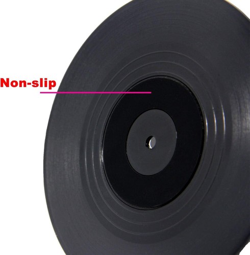 Divertenti Sottobicchieri Retro Record per Bevande con Porta Lettore Vinile Colorati - Foto 7 di 7