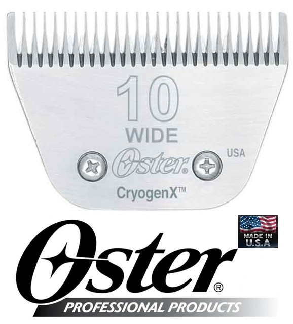 Oster A5 CryogenX 10 WIDE 10W Blade PET Grooming*Fit Many Andis,Wahl
