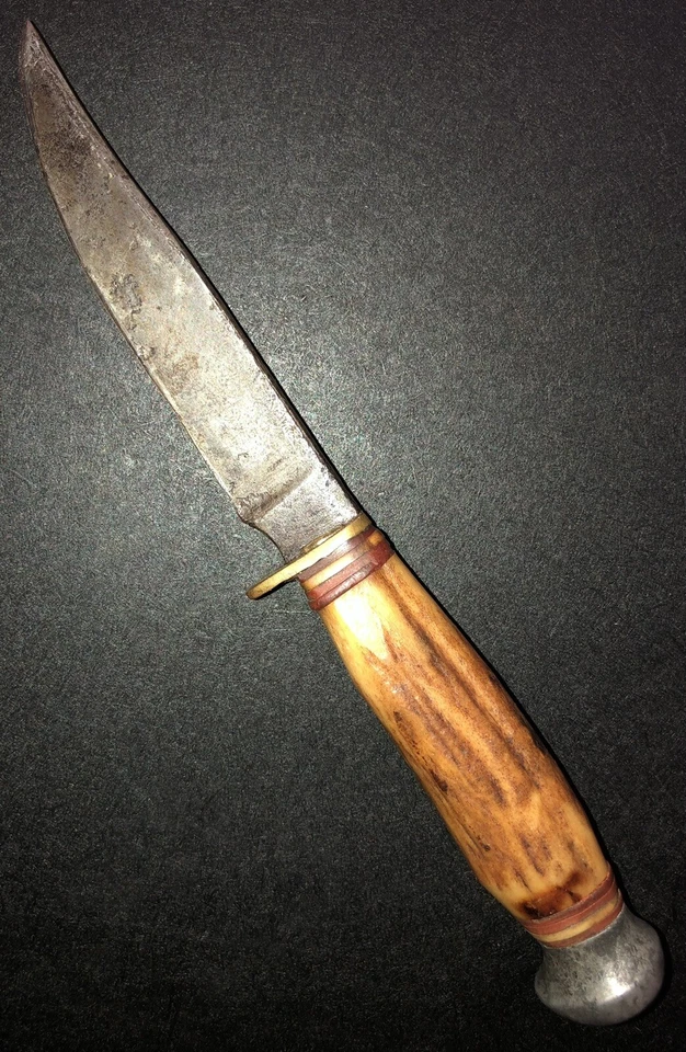 Original 1930’s German Solingen CWF Hunting Knife Made In Germany For Export USA - Image 2 of 4