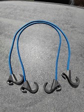 1m LONG  BUNGEE STRAP ELASTIC LUGGAGE GOLF ROPE CORD HOOKS STRETCH TIE CAR BIKE